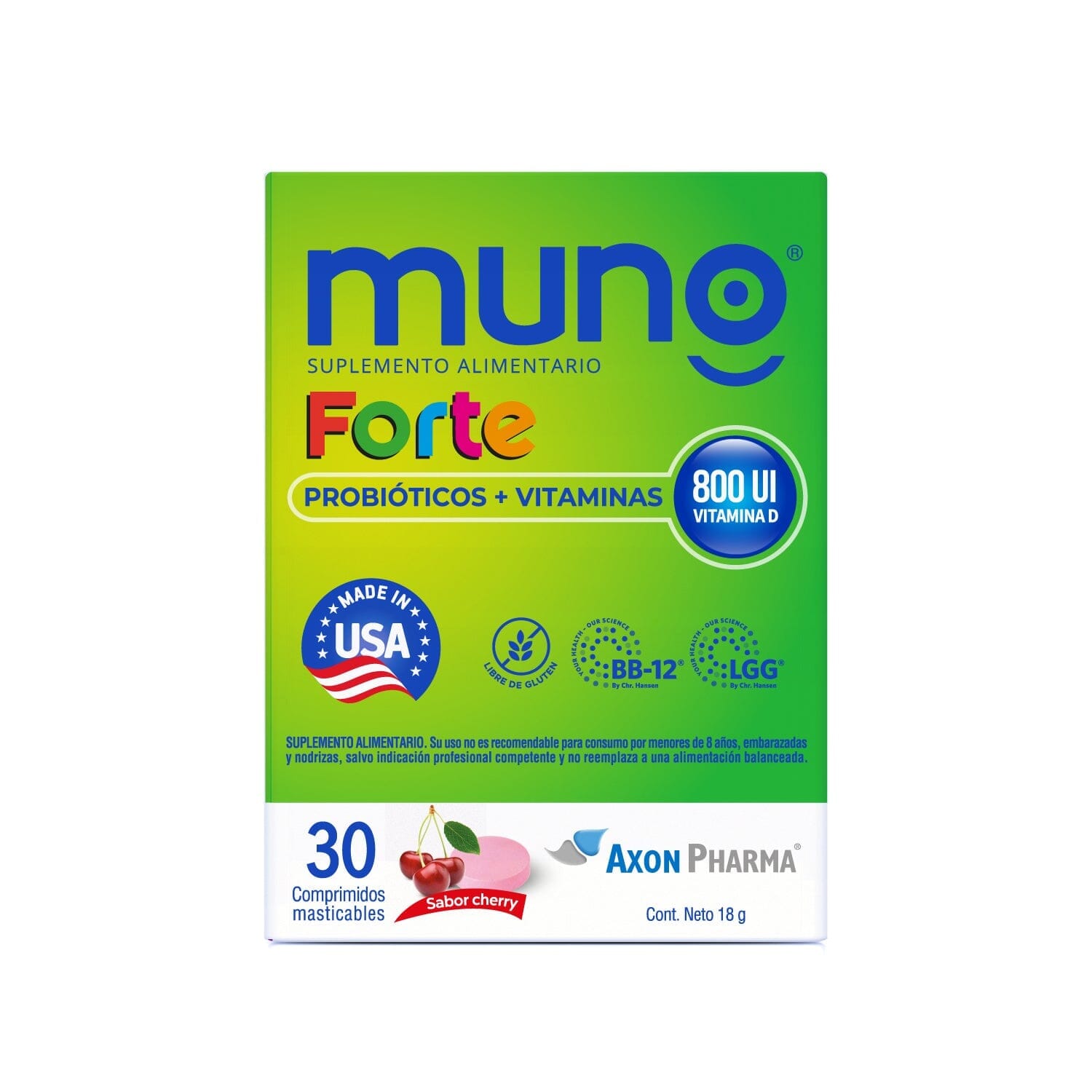 Muno "Forte" Suplemento x 30 comprimidos Farmex-Pluxee-Persistente